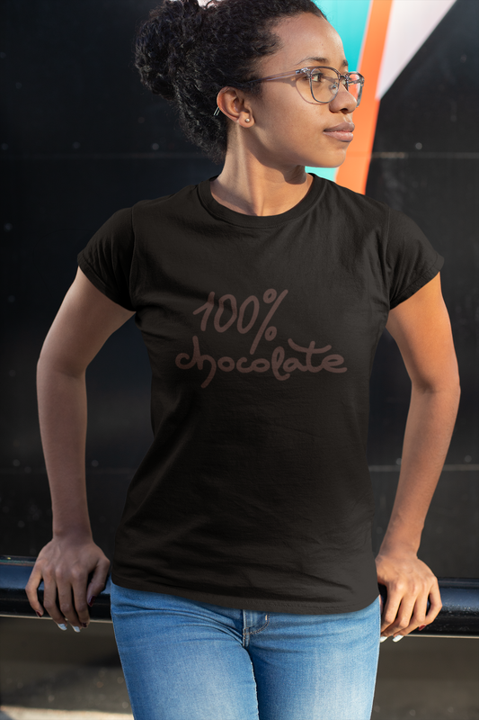 100% Chocolate Shirt – Melanin Magic Unisex Tee | Proud Black Identity & Skin Tone Graphic T-Shirt