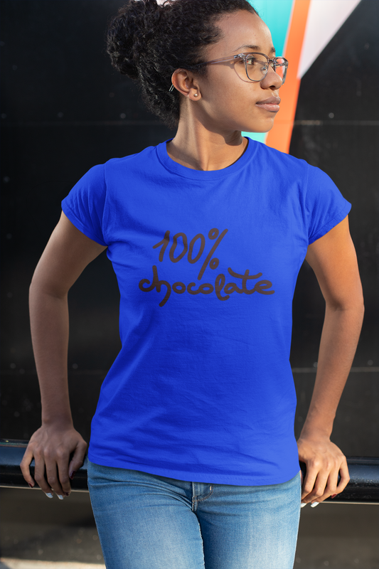 100% Chocolate Shirt – Melanin Magic Unisex Tee | Proud Black Identity & Skin Tone Graphic T-Shirt
