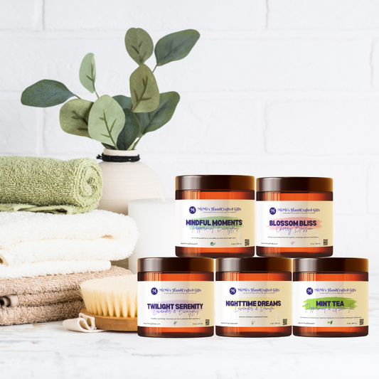 Luxury Bath Salts Collection – 5-Piece Aromatherapy Soak Set | Relaxation Gift Box for Spa Nights & Self-Care