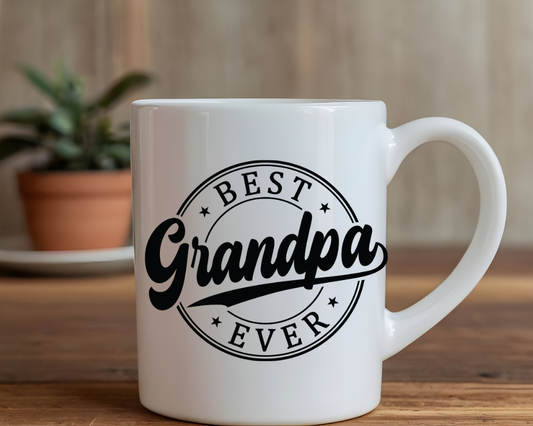 Best Grandpa Ever Mug – Personalized Gift – 11 oz & 15 oz