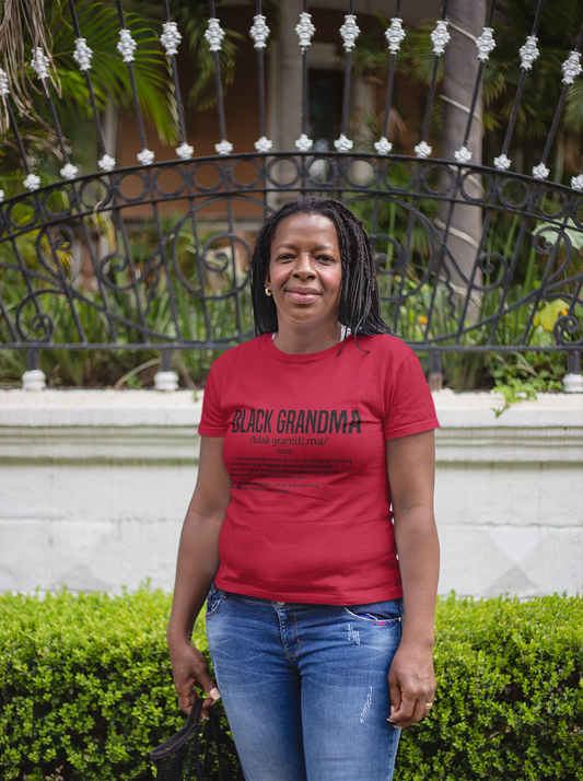 Black Grandma Definition Shirt – Heartfelt Family Tee for Nana or Gigi | Proud Black Matriarch Gift