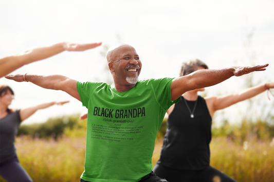 Black Grandpa Definition T-Shirt – Proud Grandfather Tee – Heritage and Legacy Shirt