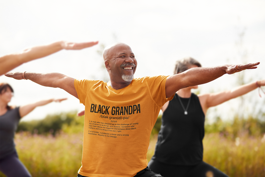 Black Grandpa Definition T-Shirt – Proud Grandfather Tee – Heritage and Legacy Shirt