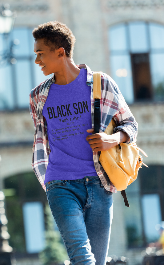 Black Son Definition T-Shirt – Inspirational Youth Tee – Positive Identity Shirt