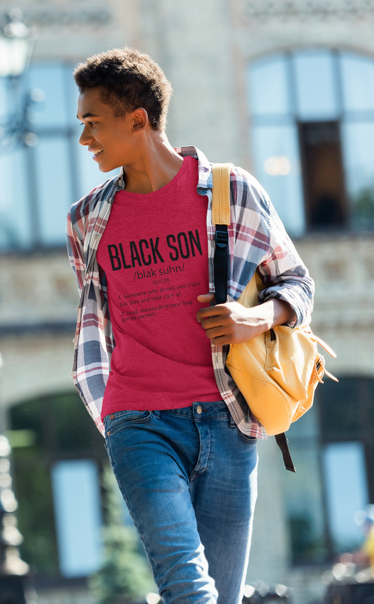 Black Son Definition T-Shirt – Inspirational Youth Tee – Positive Identity Shirt