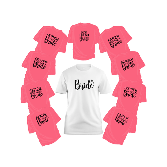 Family of the Bride Shirts – Wedding Day Apparel