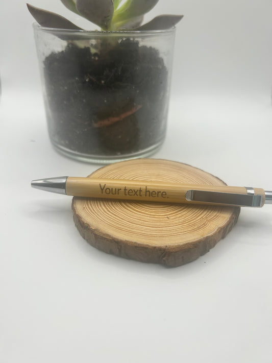 Personalized Engraved Bamboo Pen – Eco-Friendly, Elegant Writing Gift