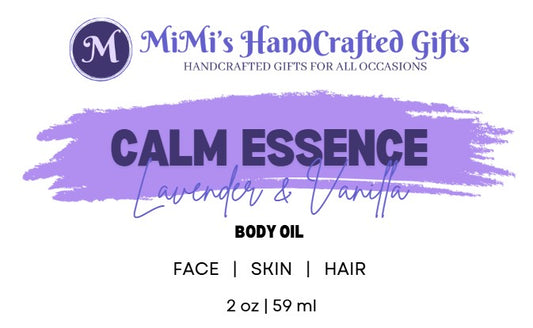 Calm Essence Body Oil – Lavender & Vanilla for Deep Relaxation