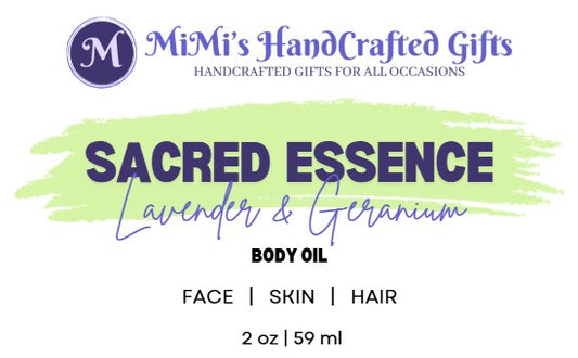 Sacred Essence Body Oil – Lavender & Geranium for Tranquil Balance