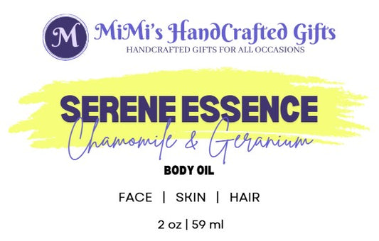 Serene Essence Body Oil – Chamomile & Geranium for Soothing Relaxation