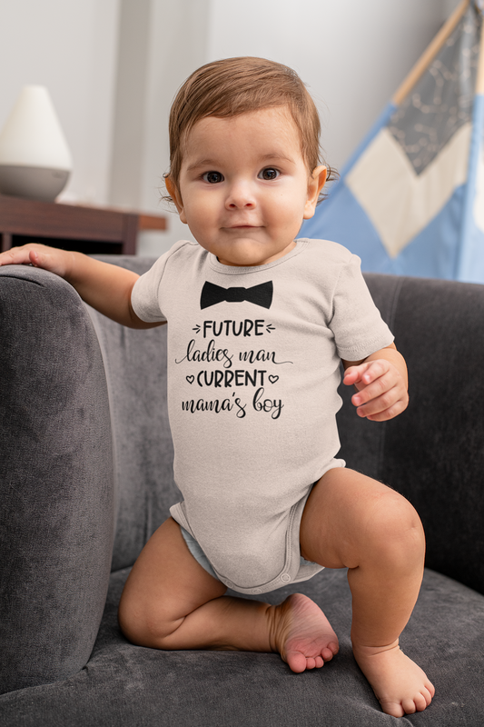 Future Ladies Man Onesie – Funny Baby Boy Outfit – Cute Newborn Gift