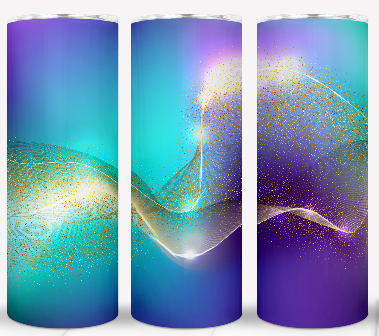 Golden Waves Tumbler – Luxe Metallic Series (4 Designs)