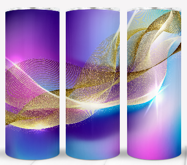 Golden Waves Tumbler – Luxe Metallic Series (4 Designs)