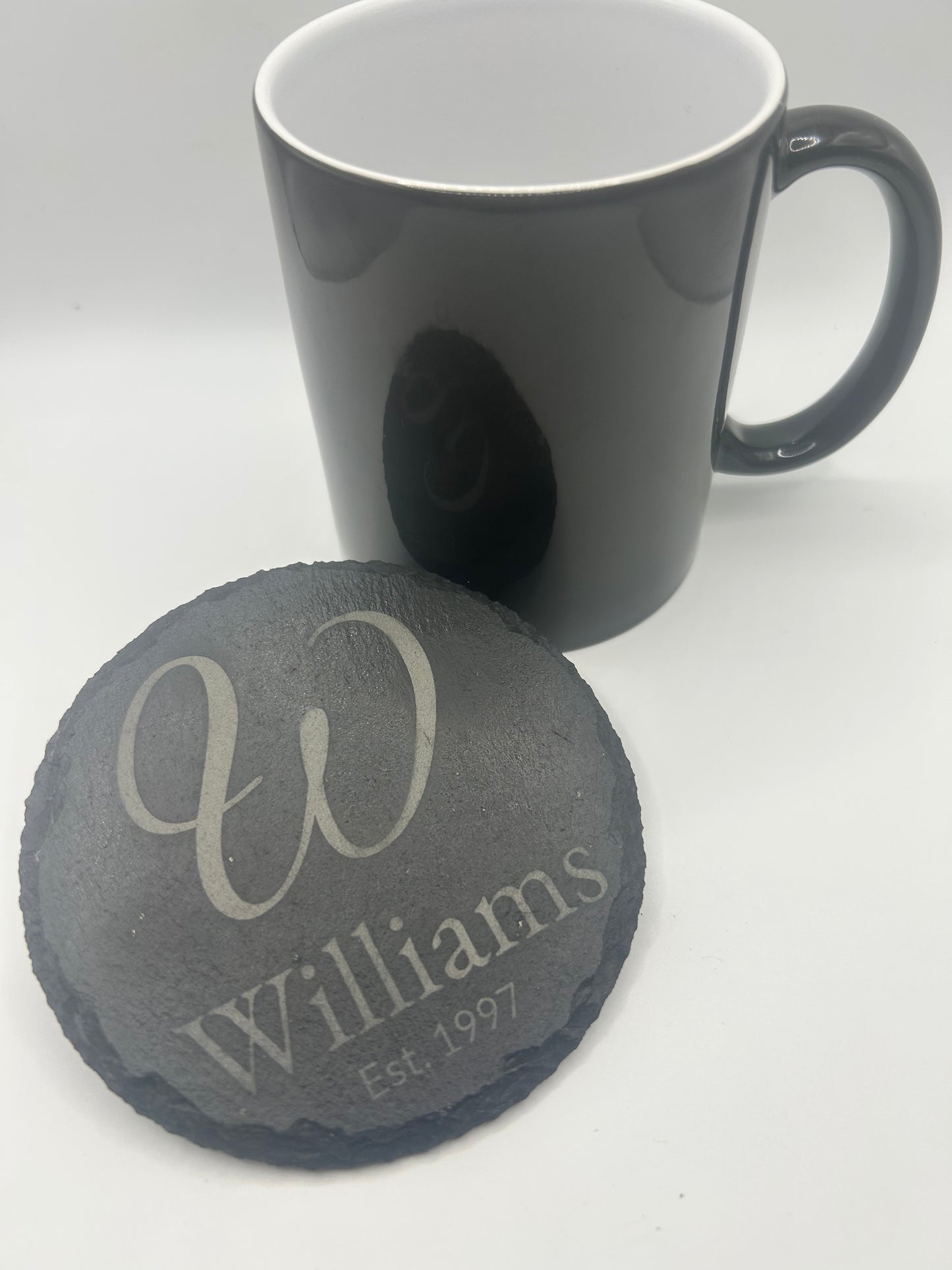 Custom Engraved Coasters – Slate, Wood or Cork - Personalized Gift