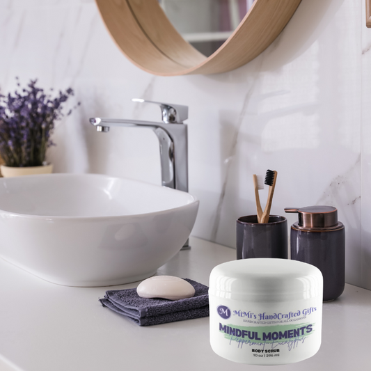 Mindful Moments Body Scrub – Grounding Aromatherapy Sugar Scrub | Gentle Exfoliation for Relaxation & Glow