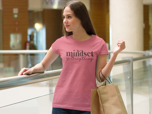 Mindset is Everything Shirt – Motivational Growth Mindset Tee for Women | Positive Thinking T-Shirt