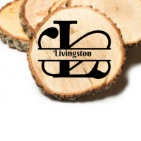 Rustic Engraved Wood Slice Coasters – Custom Name or Logo