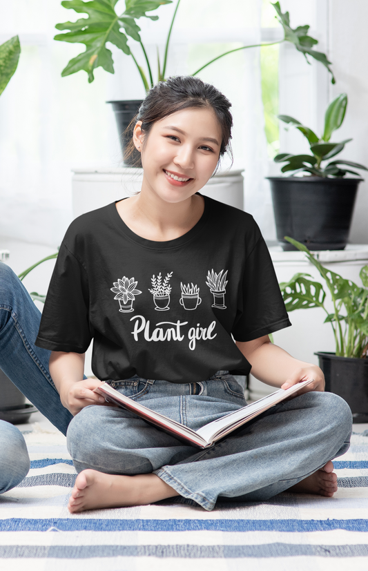 Plant Girl Shirt – Botanical Plant Lover Tee for Women | Cute Gardening Graphic T-Shirt