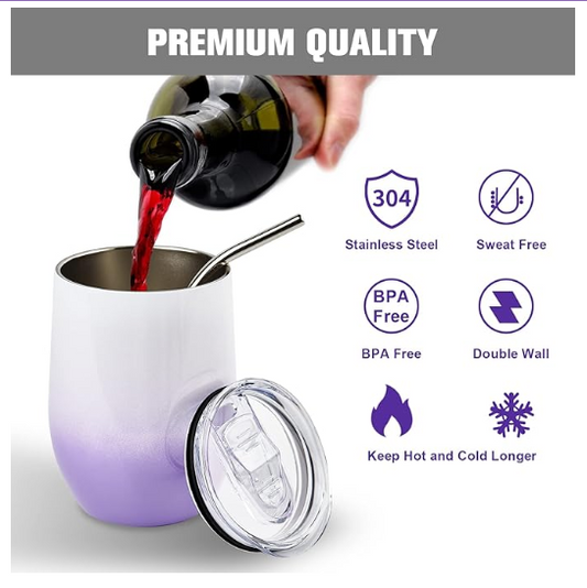 Custom Wine Tumbler – Personalized Stainless Steel