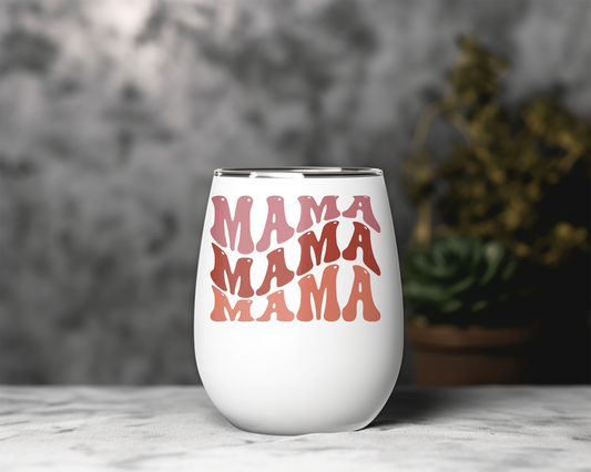 Retro 'Mama' Wine Tumbler – Vintage-Inspired Mom Gift