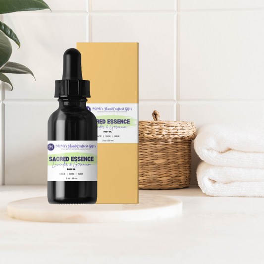 Sacred Essence Body Oil – Lavender & Geranium for Tranquil Balance