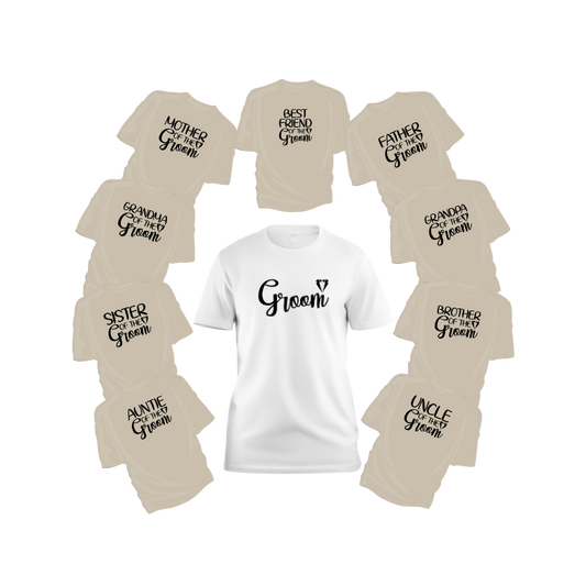 Family of the Groom Shirts – Custom Wedding Party Tees