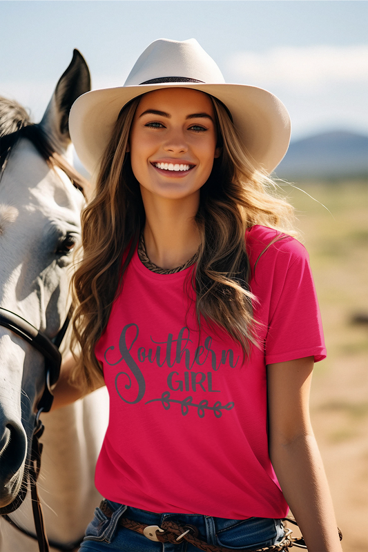 Southern Girl Shirt – Country Charm Graphic Tee for Women | Rustic Southern Pride T-Shirt