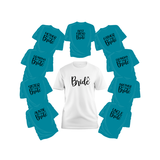 Family of the Bride Shirts – Wedding Day Apparel