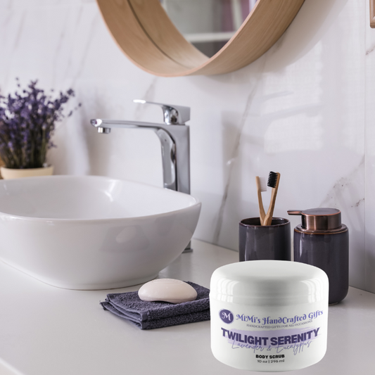 Twilight Serenity Body Scrub – Tranquil Evening Exfoliator with Calming Essential Oils | Silky, Nourished Skin