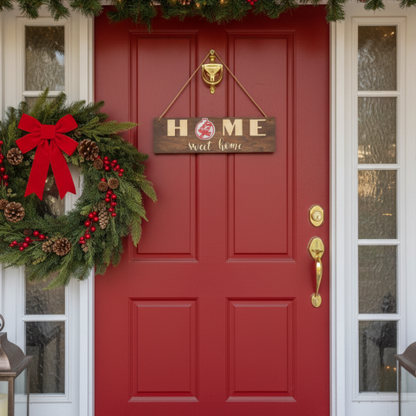 Home Sweet Home Interchangeable Seasonal Door Sign – 19 Decorative Icons Set
