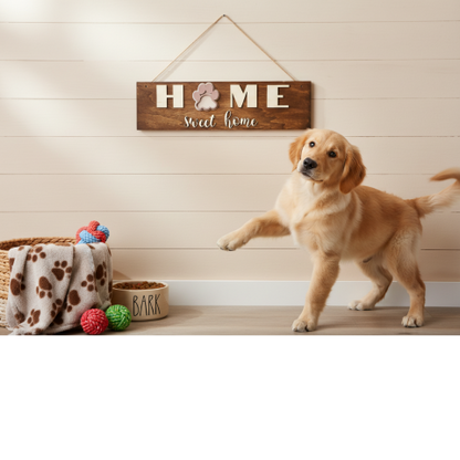 Home Sweet Home Interchangeable Seasonal Door Sign – 19 Decorative Icons Set