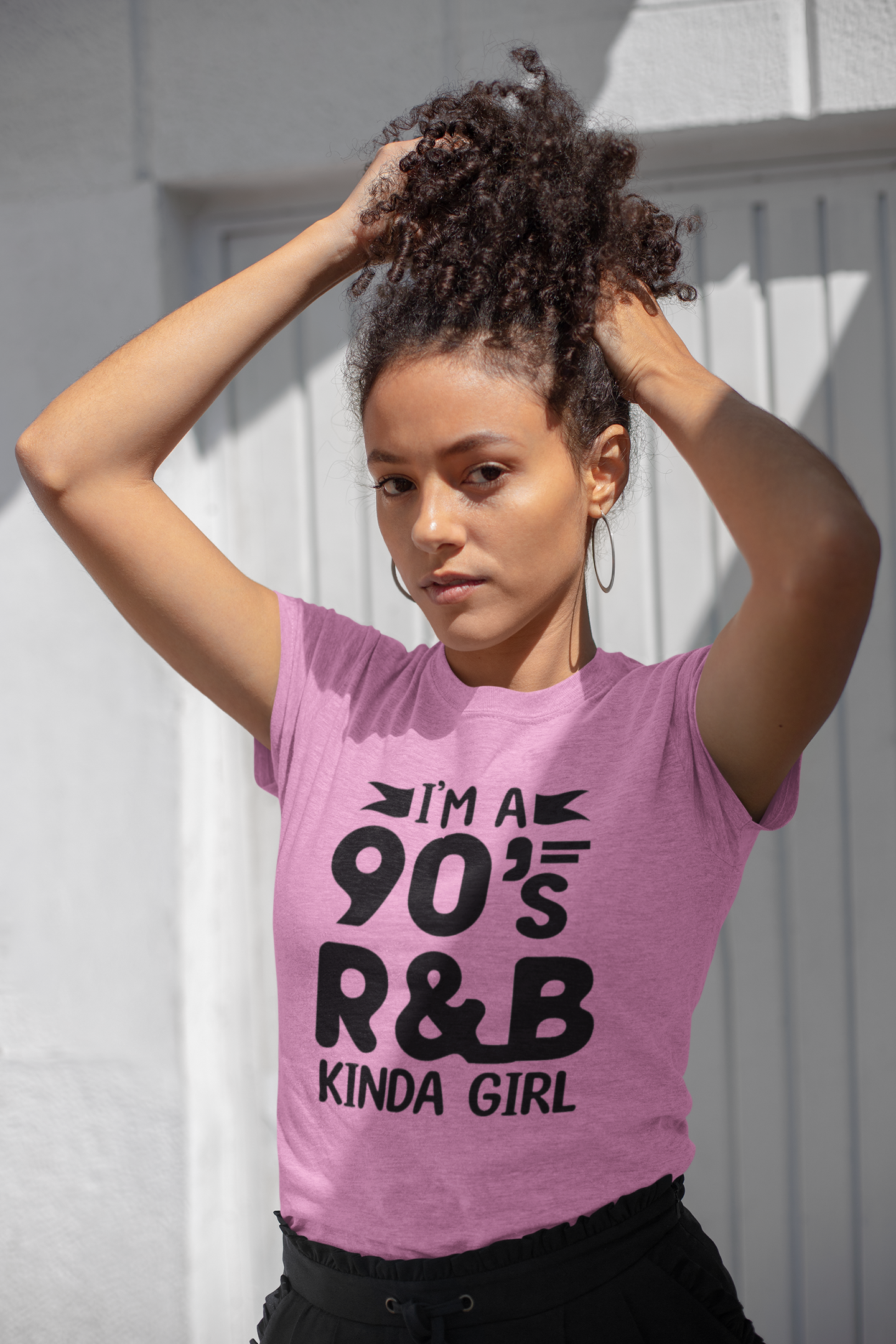 90s R&B Kinda Girl Shirt – Retro Music Lover Tee for Women | Nostalgic Hip Hop & R&B Graphic T-Shirt