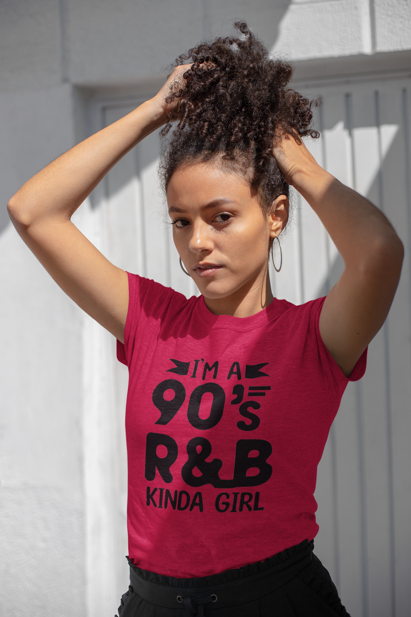 90s R&B Kinda Girl Shirt – Retro Music Lover Tee for Women | Nostalgic Hip Hop & R&B Graphic T-Shirt