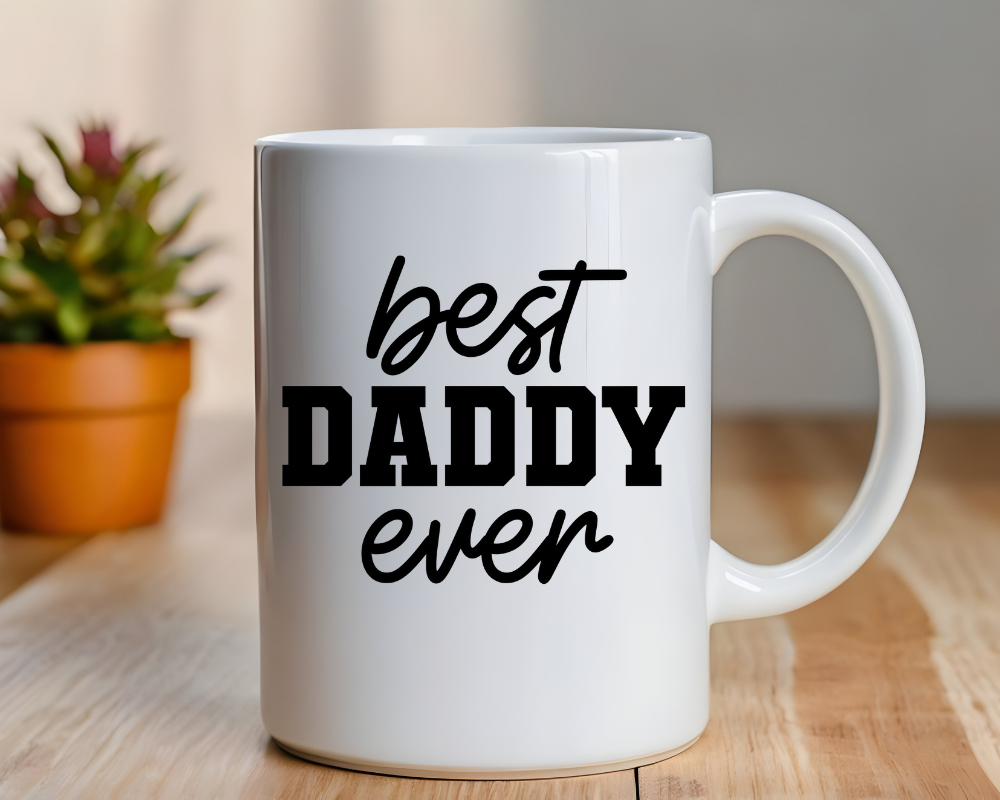 Best Daddy Ever Mug – Personalized Father’s Day Gift – Custom Sublimated Mug