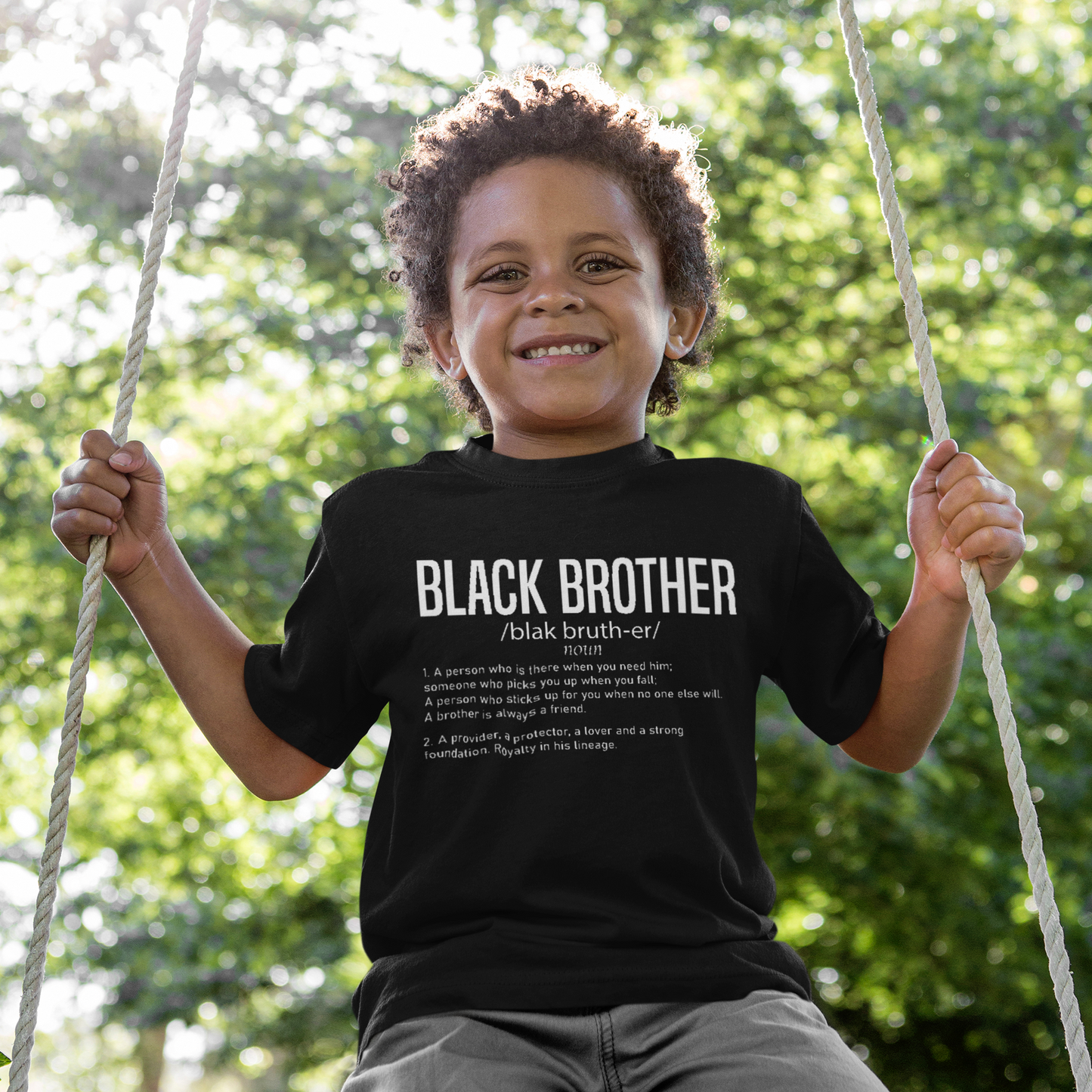 Black Brother Definition T-Shirt – Meaningful Afrocentric Tee – Uplifting Black Identity