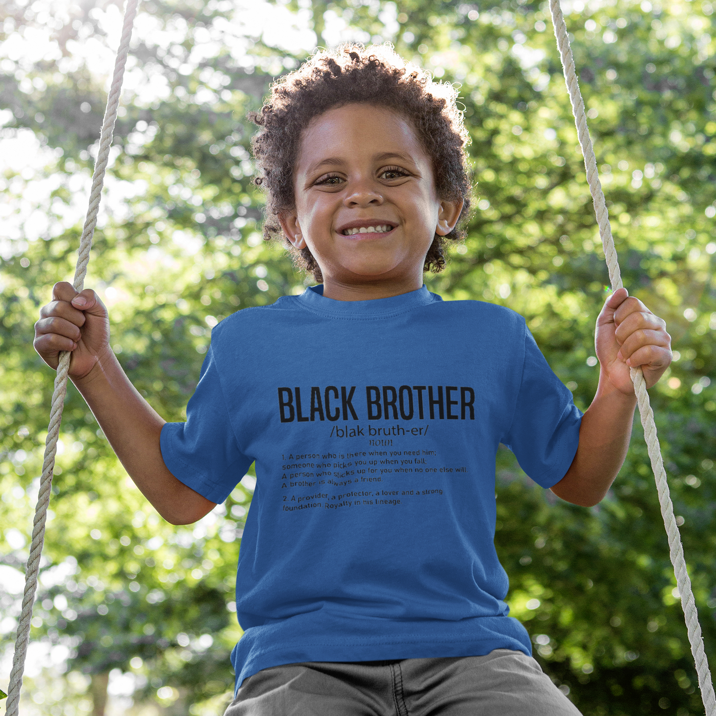 Black Brother Definition T-Shirt – Meaningful Afrocentric Tee – Uplifting Black Identity
