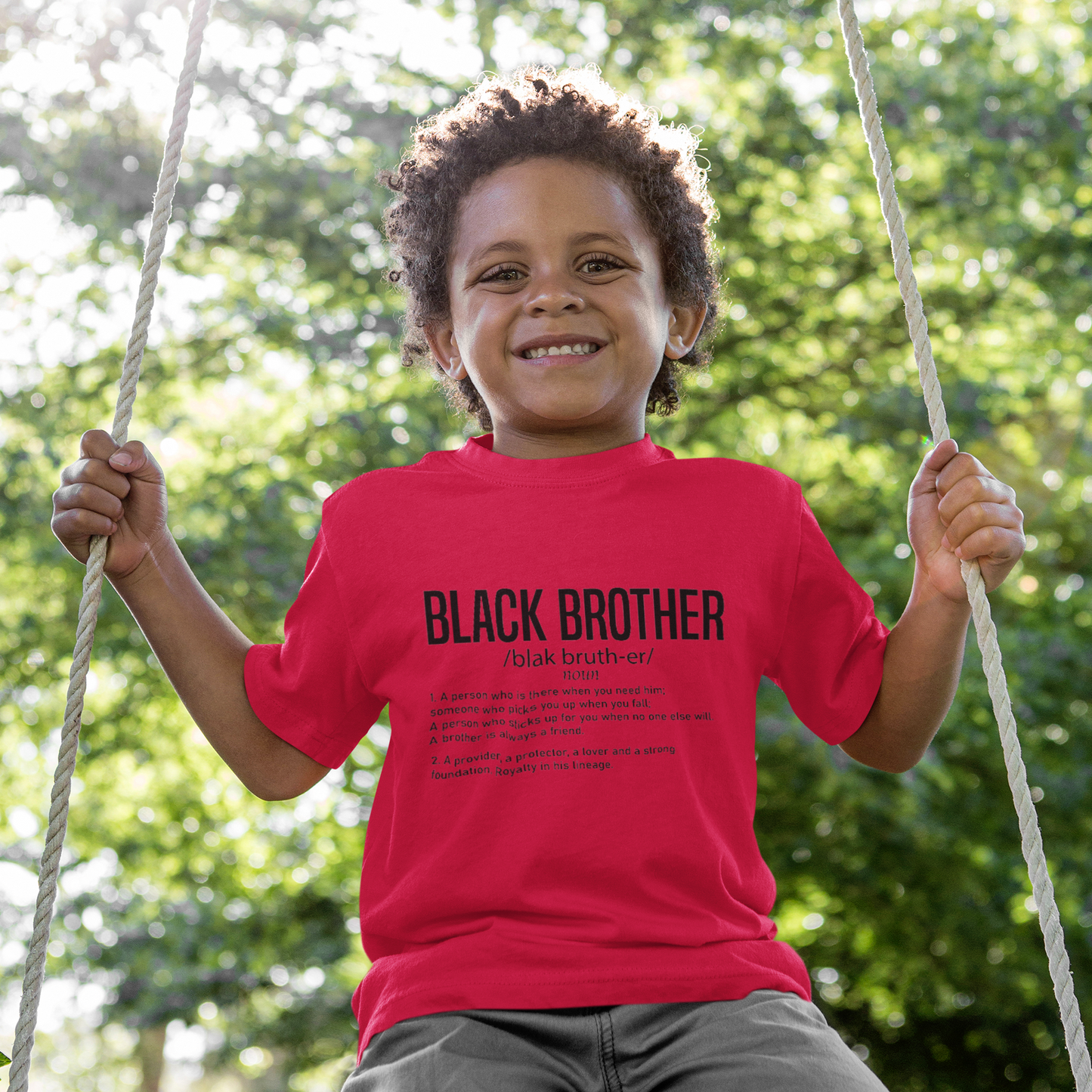 Black Brother Definition T-Shirt – Meaningful Afrocentric Tee – Uplifting Black Identity