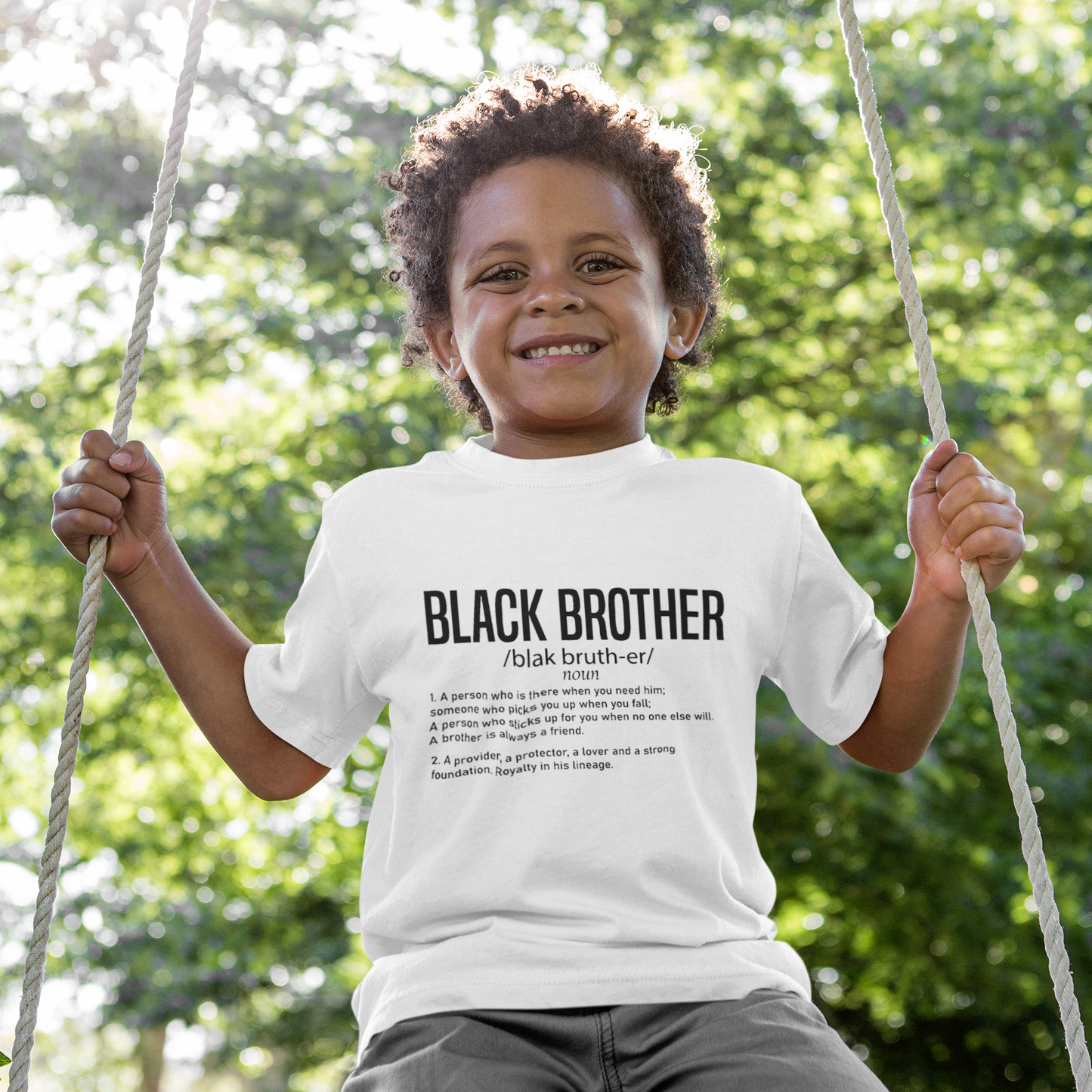 Black Brother Definition T-Shirt – Meaningful Afrocentric Tee – Uplifting Black Identity