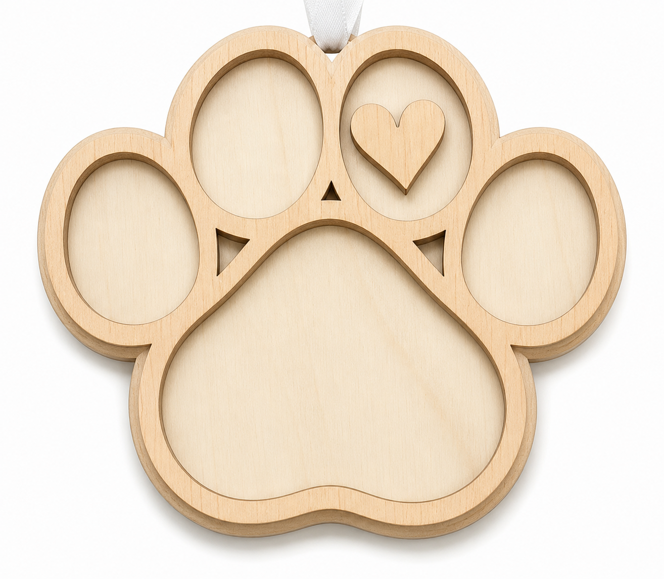 Personalized Pet Paw Christmas Ornament | Custom Dog or Cat Name | Holiday Pet Keepsake