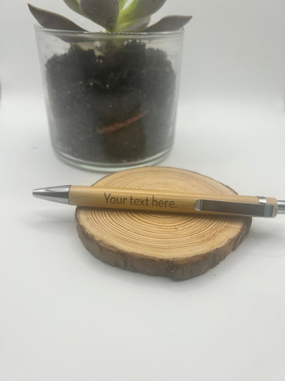 Personalized Engraved Bamboo Pen – Eco-Friendly, Elegant Writing Gift