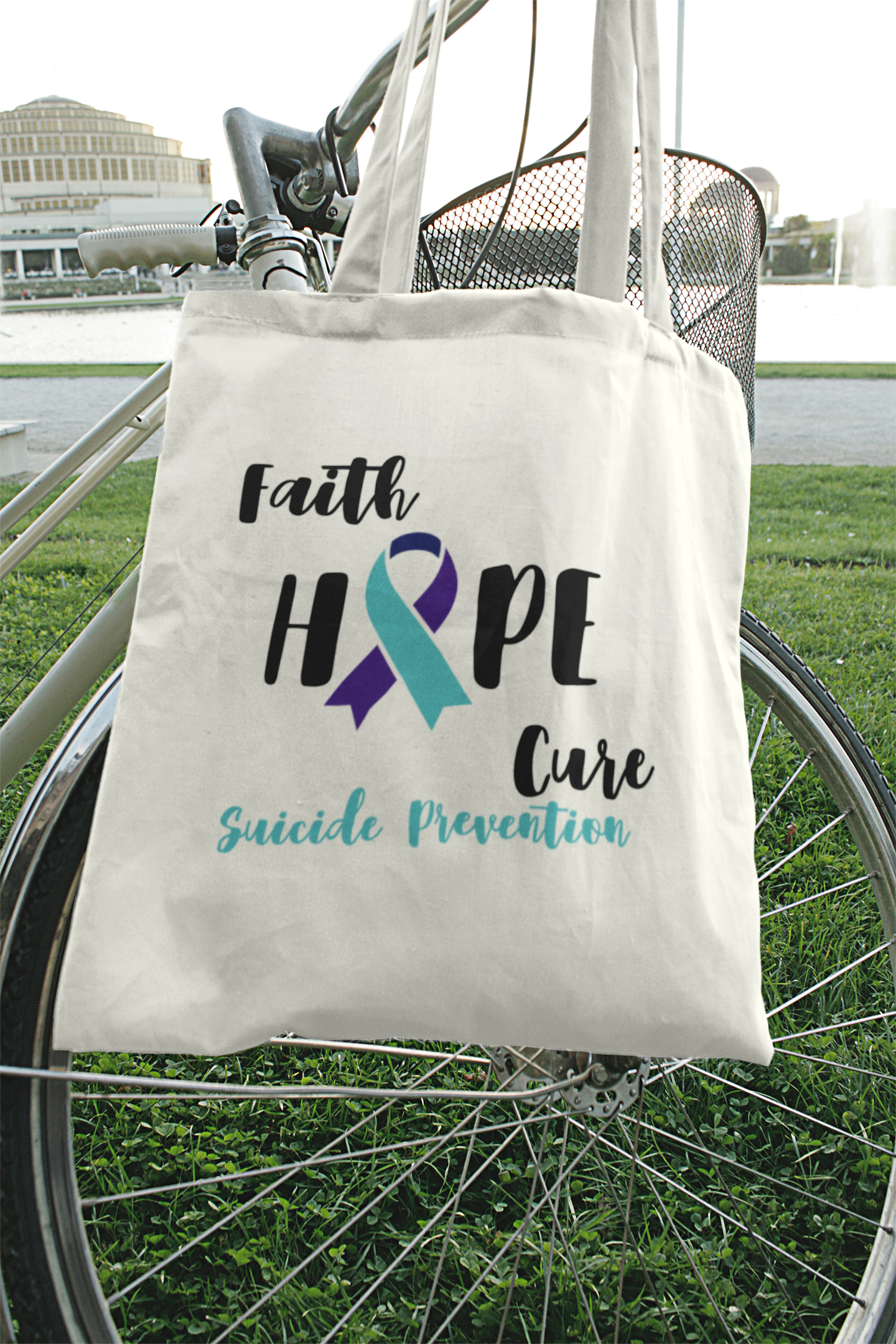 Awareness Ribbon Tote Bag – Custom Cause Support Gift