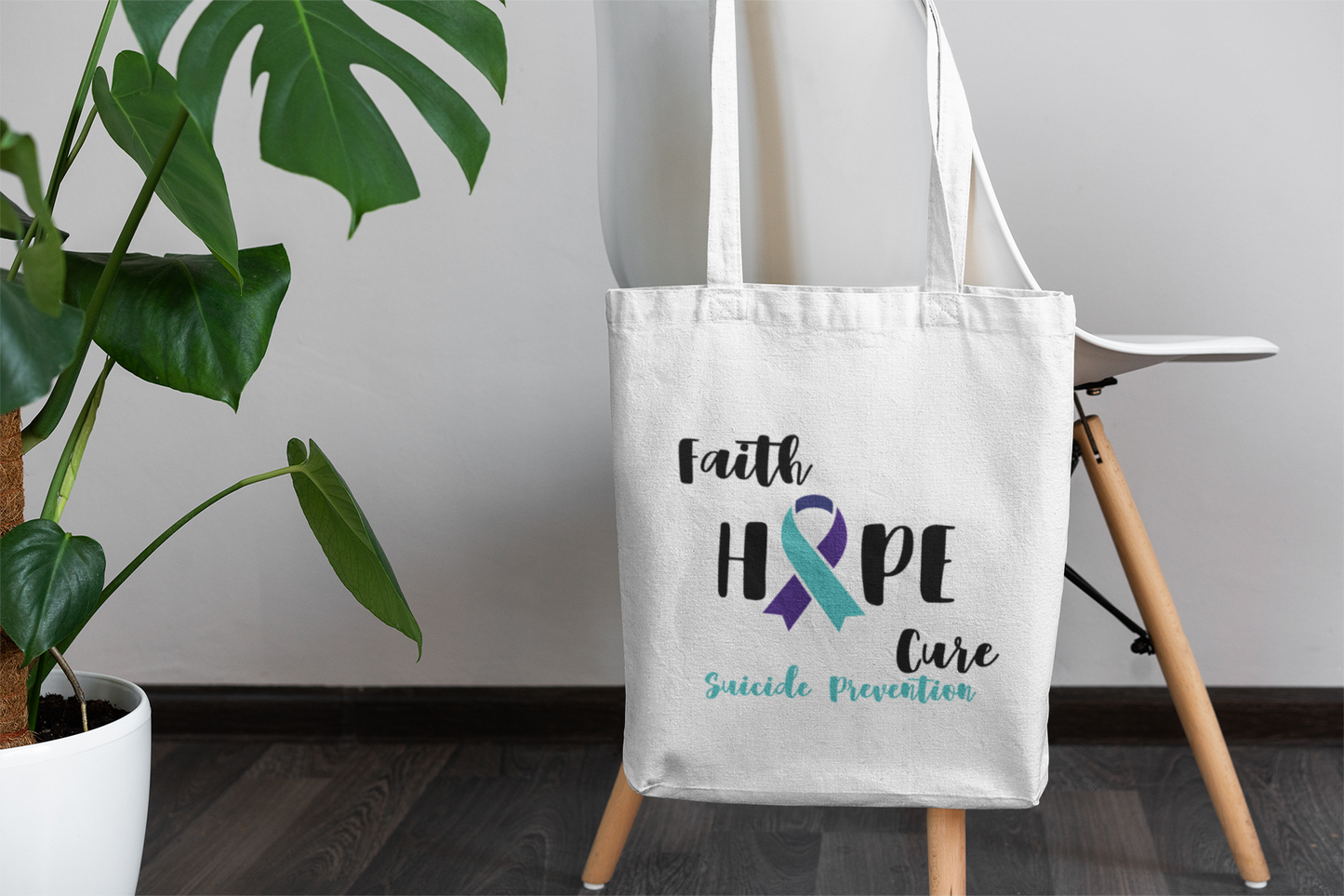 Awareness Ribbon Tote Bag – Custom Cause Support Gift