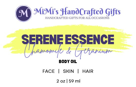 Serene Essence Body Oil – Chamomile & Geranium for Soothing Relaxation
