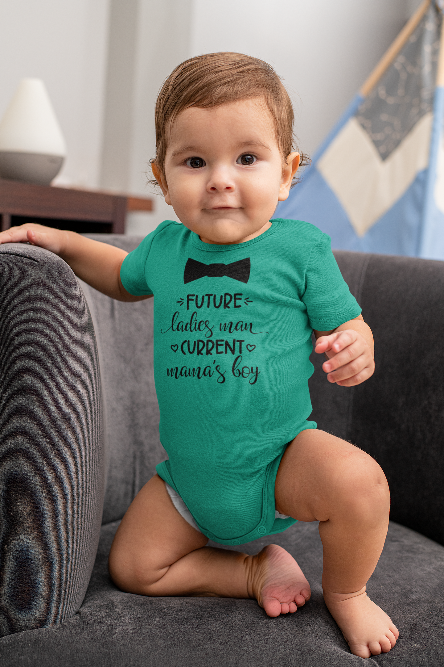 Future Ladies Man Onesie – Funny Baby Boy Outfit – Cute Newborn Gift