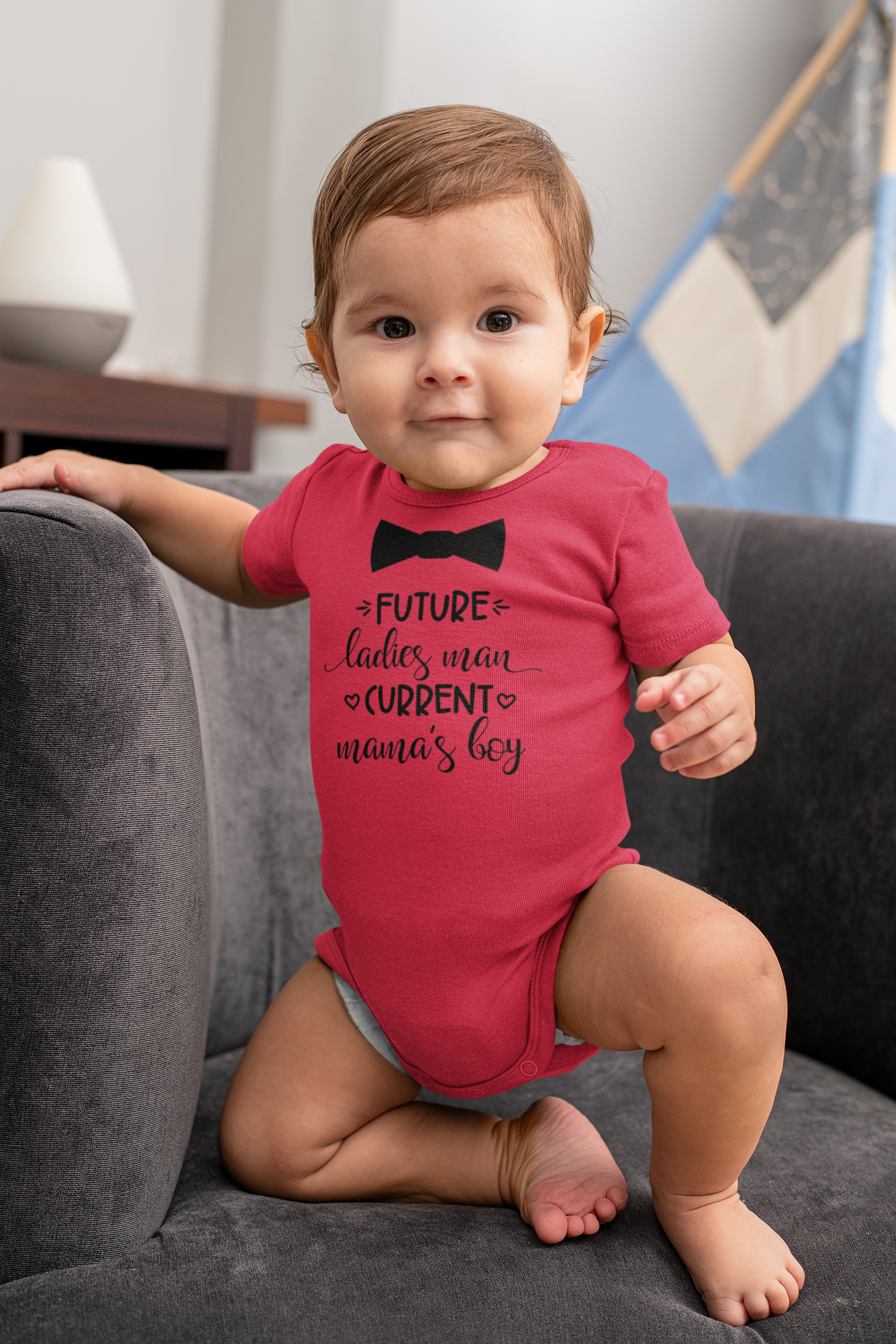 Future Ladies Man Onesie – Funny Baby Boy Outfit – Cute Newborn Gift