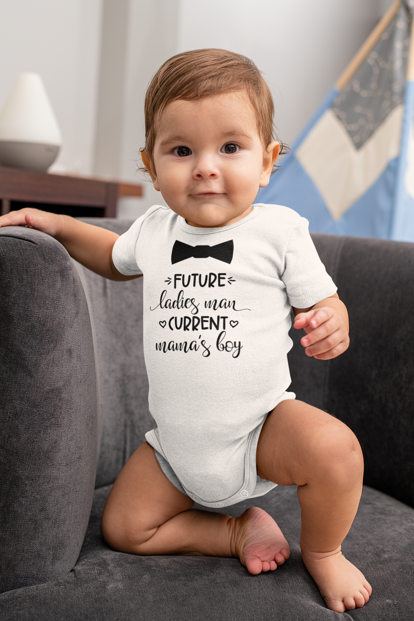 Future Ladies Man Onesie – Funny Baby Boy Outfit – Cute Newborn Gift