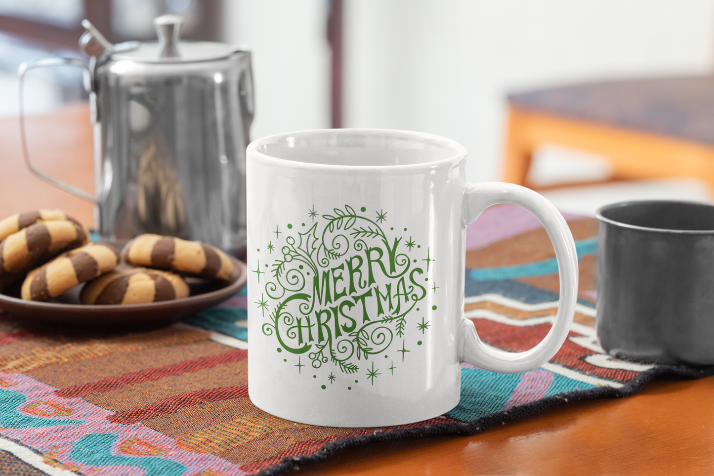 Merry Christmas 11 oz Ceramic Mug with Inspirational Holiday Message