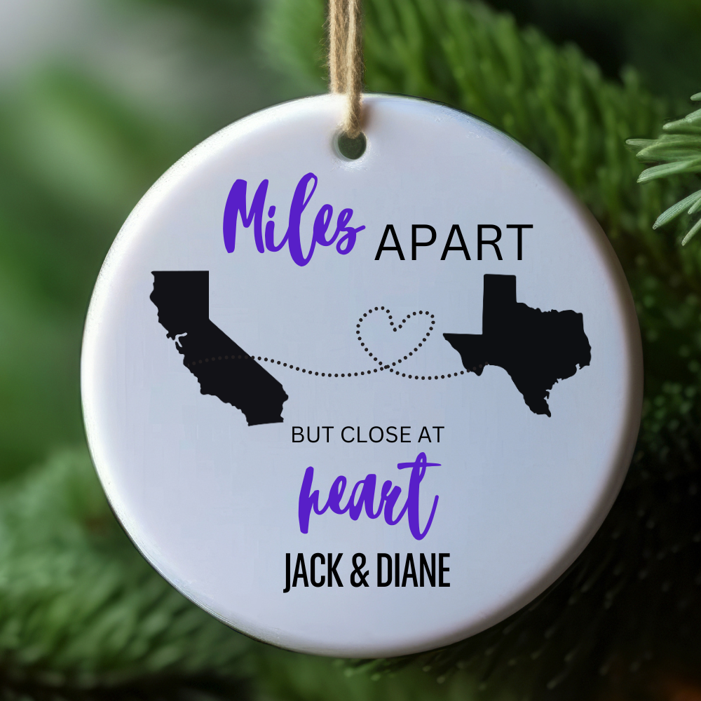 Miles Apart Ornament