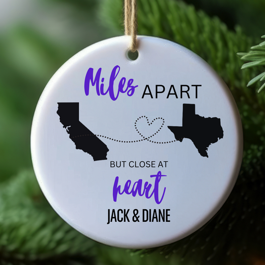 Miles Apart Ornament
