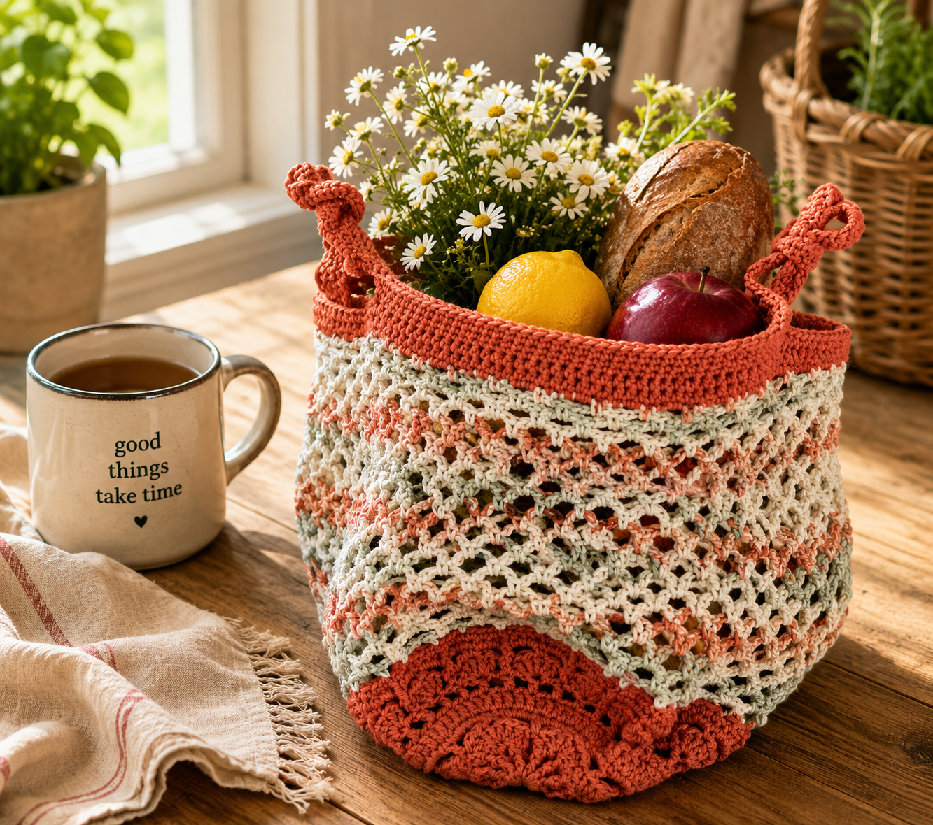Sakura Market Bag | Eco-Friendly, Lightweight & Stylish Tote